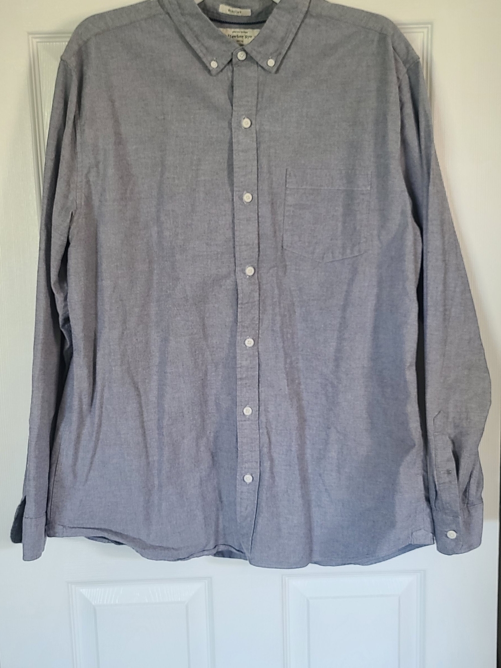 Hawker Rye Men's Essential Stretch Oxford Long Sleeve Top
